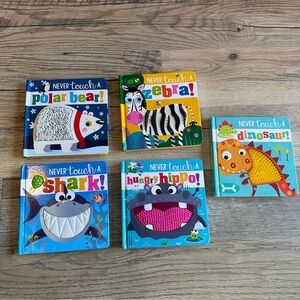 Colorful Children's Touch and Feel Books Set